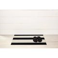 Chilewich 28 in. L X 18 in. W Black/White Bold Stripe Polyester/Vinyl Door Mat 200126-002